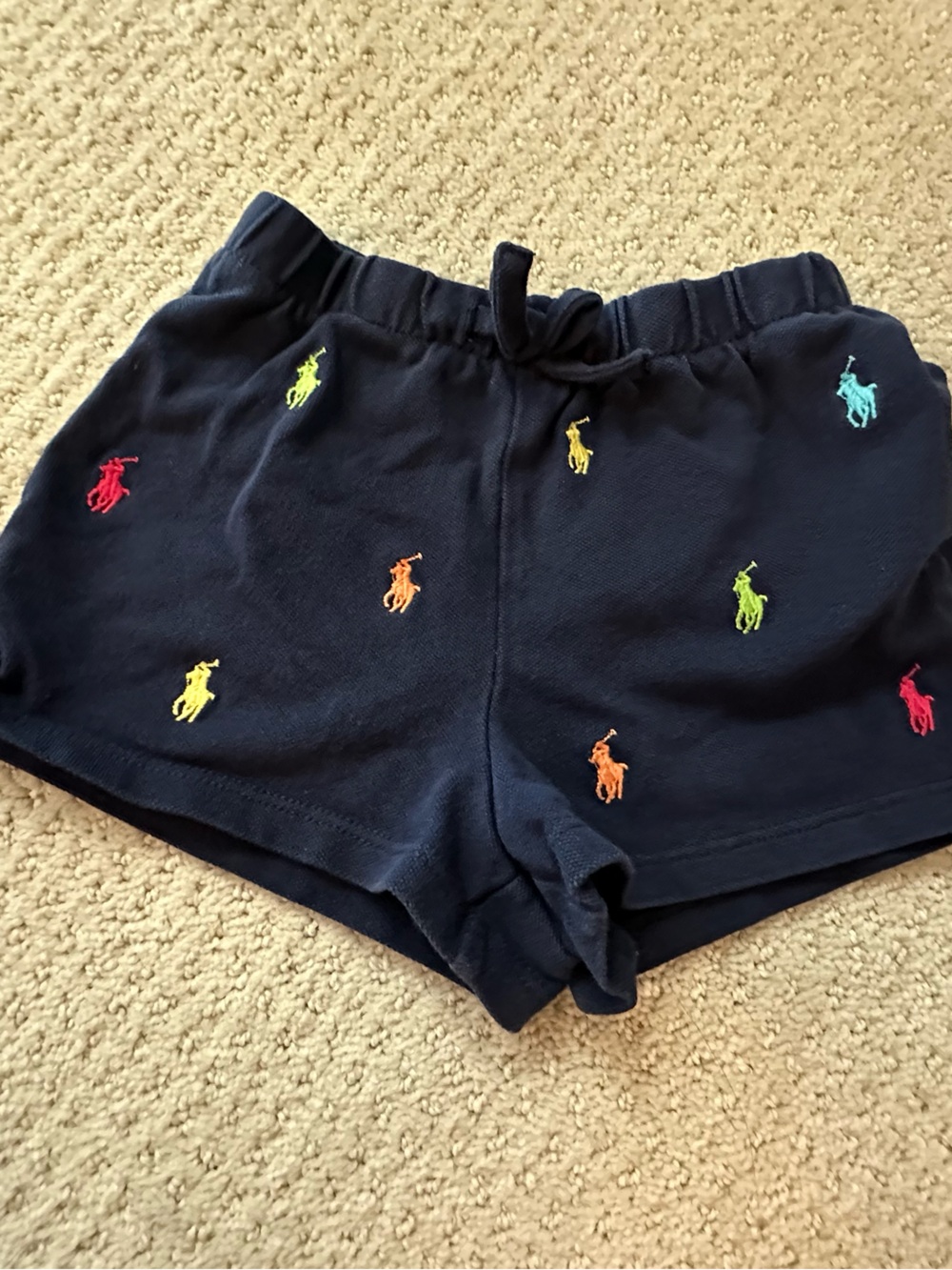 Ralph Lauren Baby Swim Shorts Blue Pony Print 24M Unisex